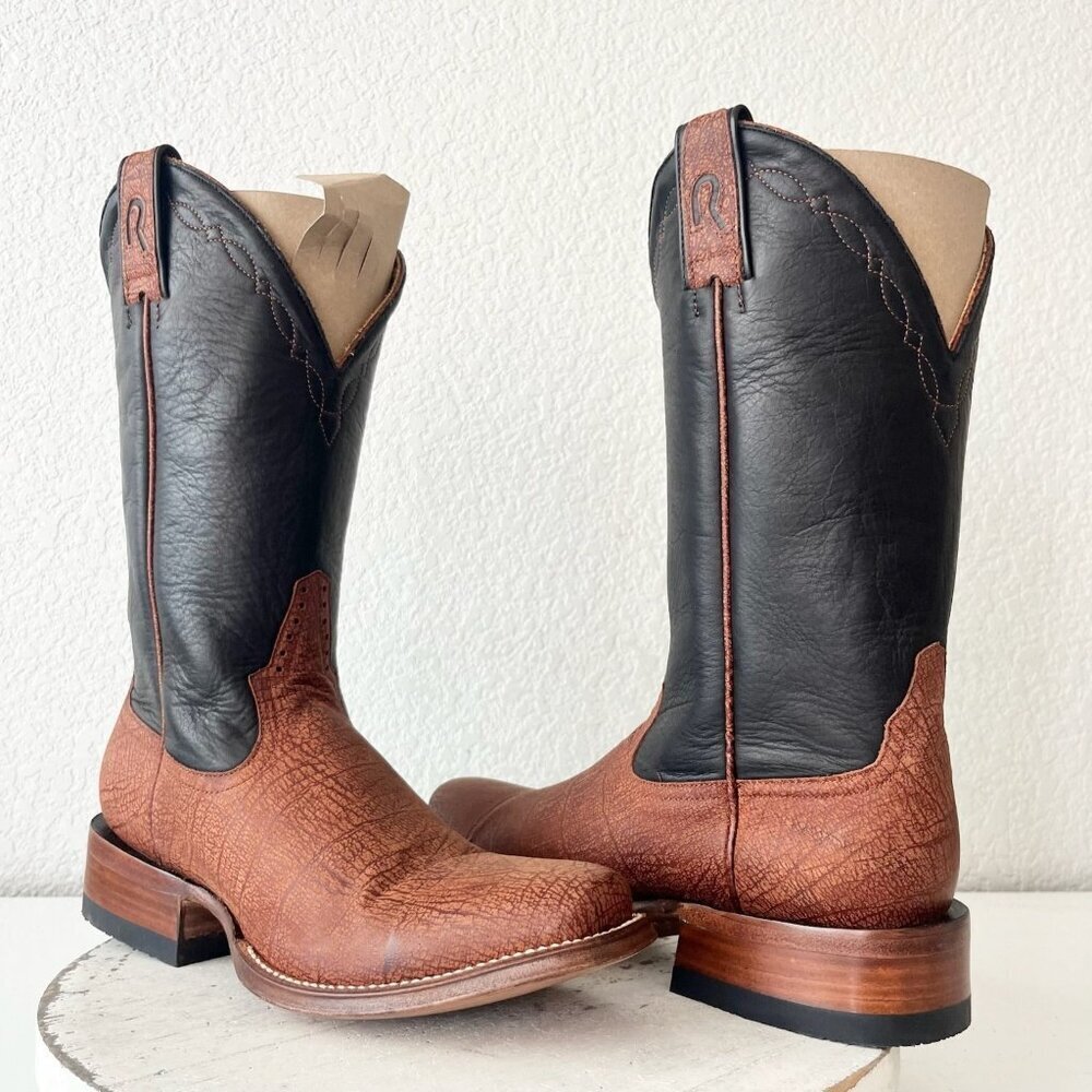 Rod Patrick Womens Cowboy Boots 8.5B Brown Alabama Kangaroo Western Cowgirl